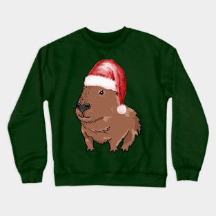 Santa Capybara Crewneck Sweatshirt